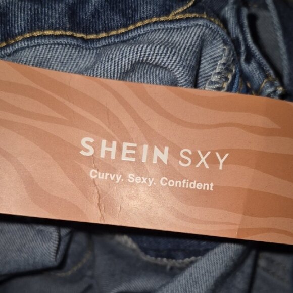 Denim Long Sleeve Button-Up Dress - Picture 8 of 9